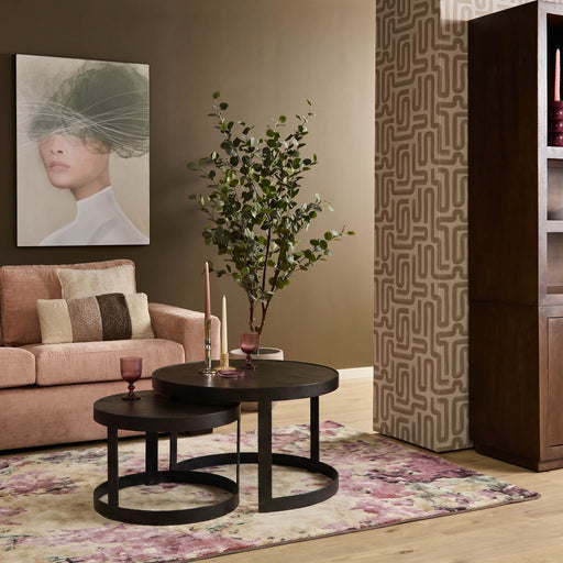 Salontafel Lola Zwart Staal 70 cm 70x70x45 cm-Salontafels-Starfurn