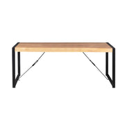 Eettafel Britt Mangohout Naturel 200x90-Eettafels-Starfurn