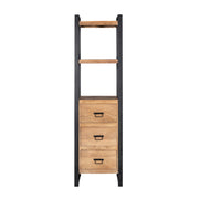 Boekenkast Britt Mangohout Naturel 55cm Met Lades-Boekenkasten-Starfurn