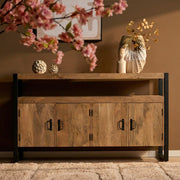 Dressoir Britt Mangohout Naturel 175cm-Dressoirs-Starfurn