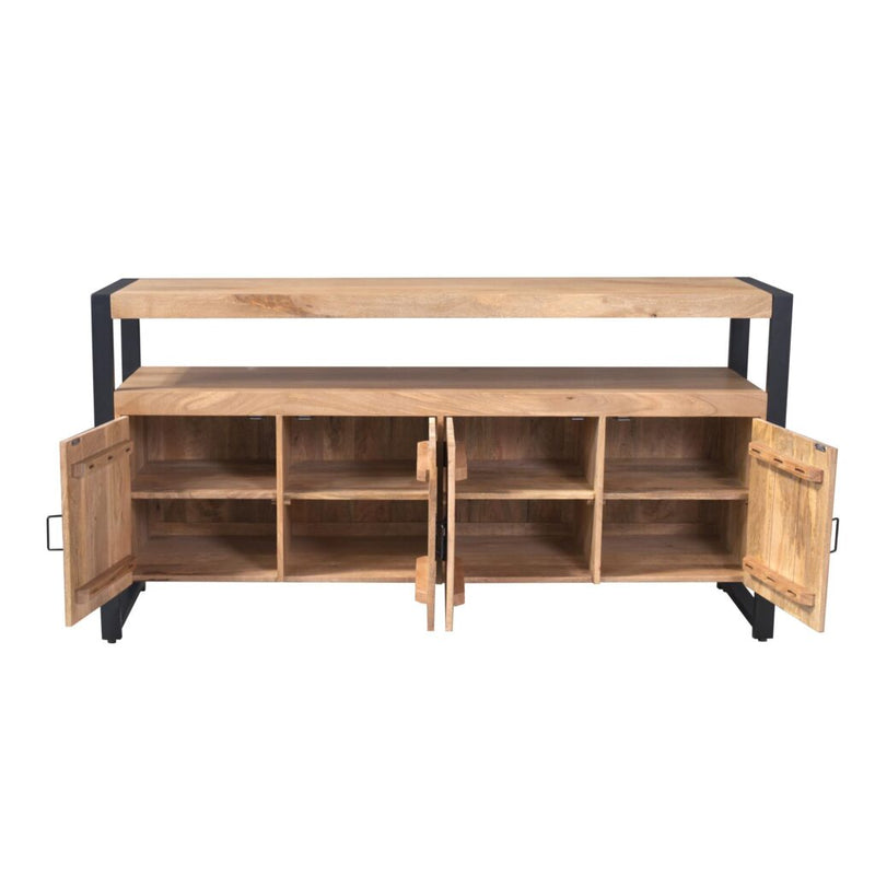 Dressoir Britt Mangohout Naturel 175cm-Dressoirs-Starfurn
