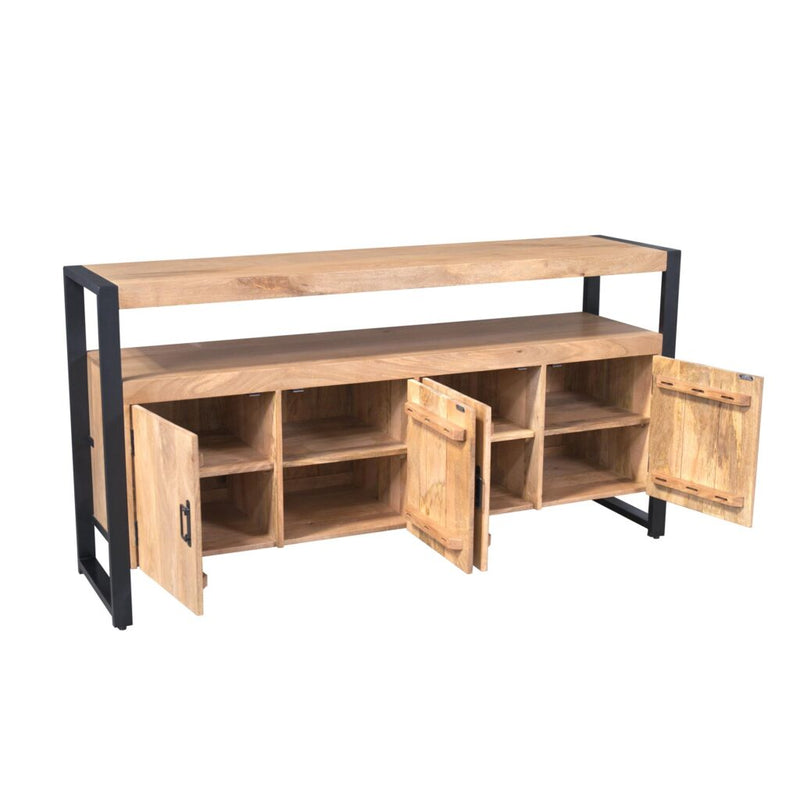 Dressoir Britt Mangohout Naturel 175cm-Dressoirs-Starfurn