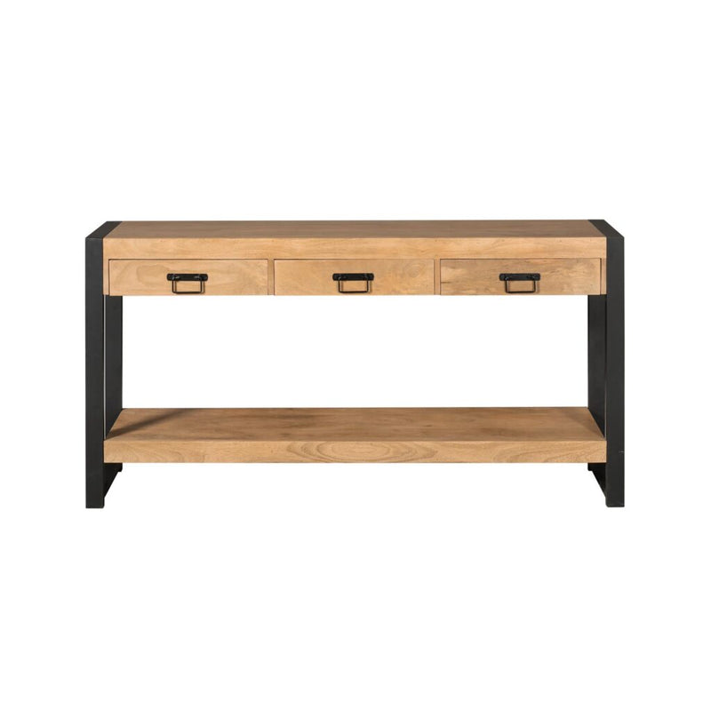 Consoletafel Britt Mangohout Naturel 150cm-Consoletafels-Starfurn