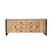 Dressoir Britt Mangohout Naturel 200cm-Dressoirs-Starfurn