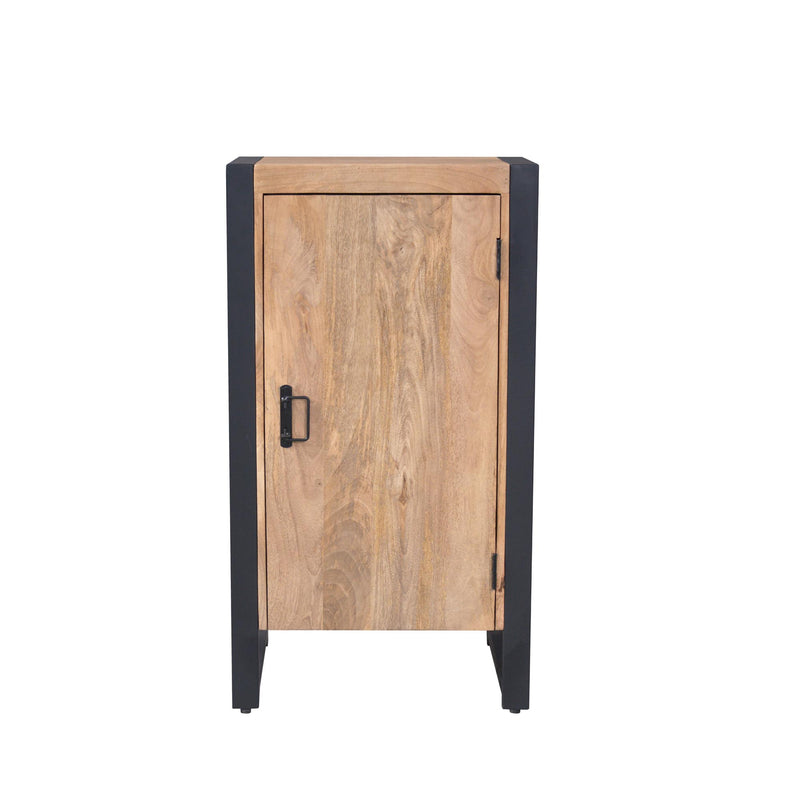 Halkast Britt Mangohout Naturel 55cm Eén Deur-Opbergkasten-Starfurn