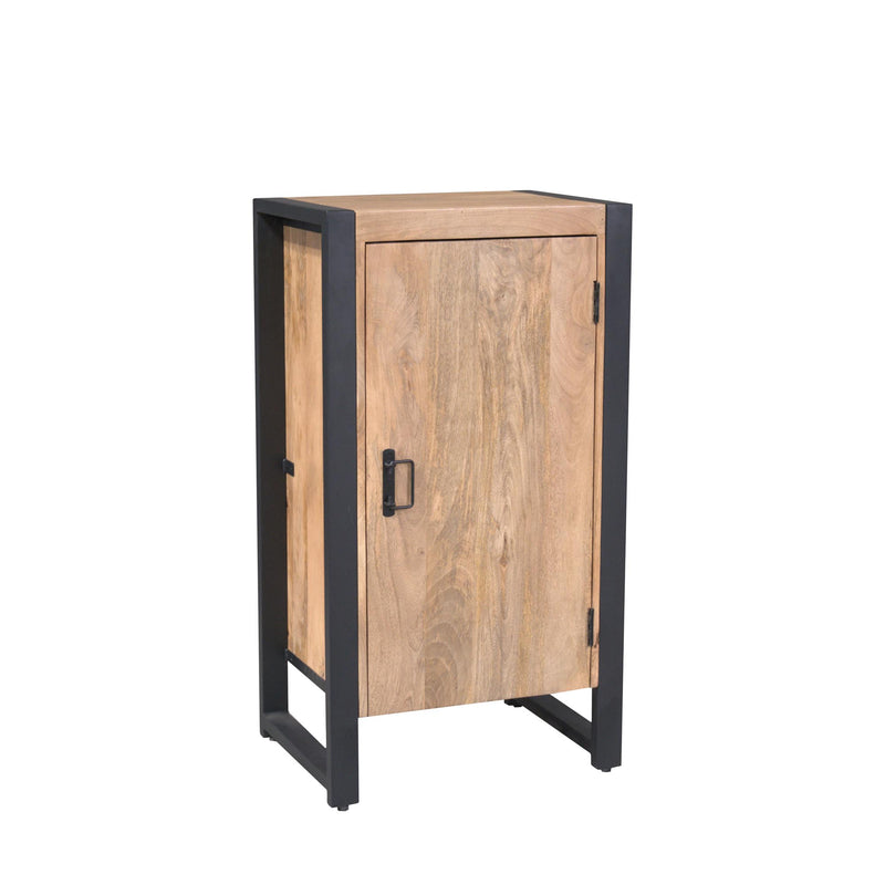 Halkast Britt Mangohout Naturel 55cm Eén Deur-Opbergkasten-Starfurn