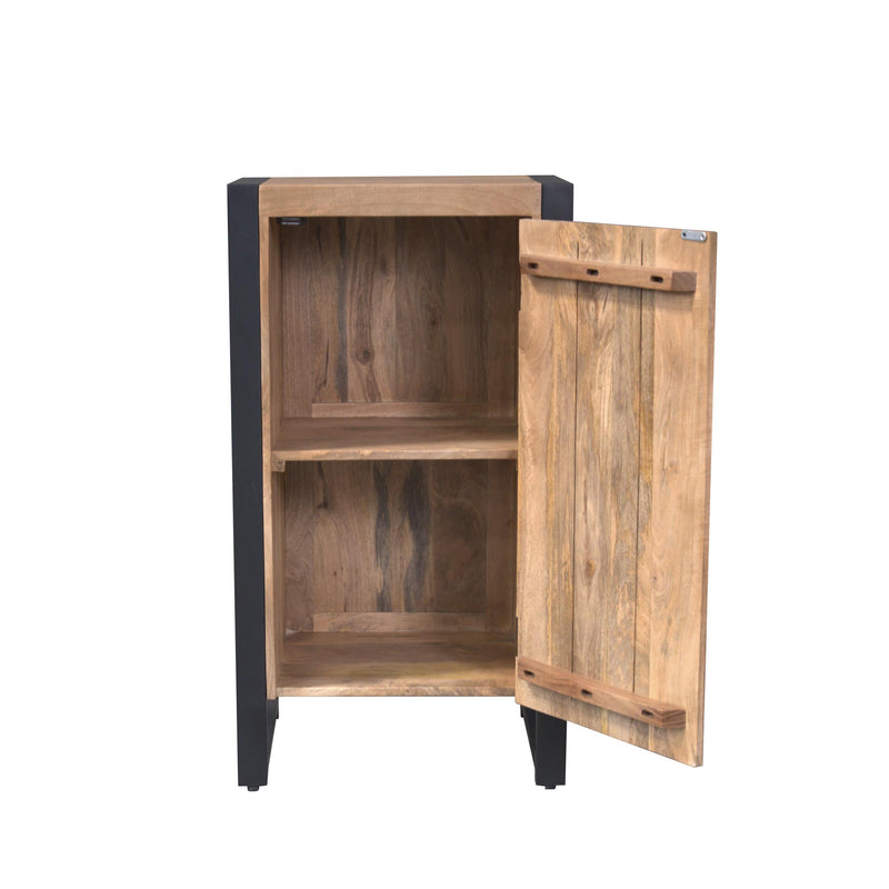 Halkast Britt Mangohout Naturel 55cm Eén Deur-Opbergkasten-Starfurn