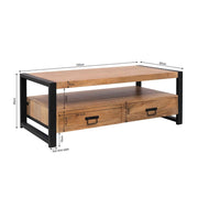 Salontafel 2de kans Starfurn Salontafel Boaz met 4 lades | 120 cm-Salontafels-Starfurn