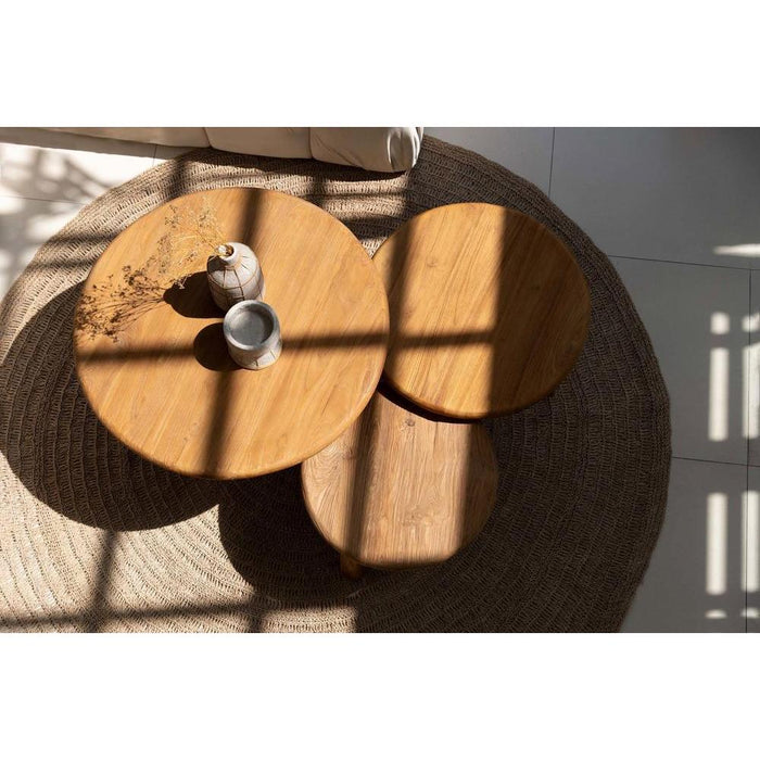 Salontafel 2de kans massief Teak Fusuma Salontafel M 60 cm-Salontafels-Bazar Bizar
