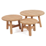 Salontafel 2de kans massief Teak Fusuma Salontafel M 60 cm-Salontafels-Bazar Bizar