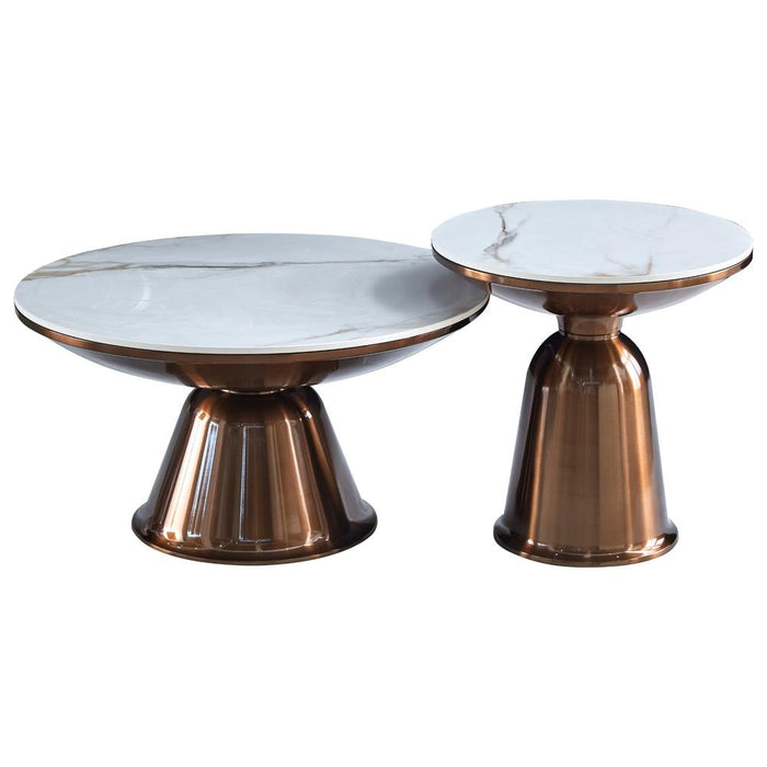 Salontafel Alix Metaal 50 cm 50x50x49.5 cm-Salontafels-Starfurn