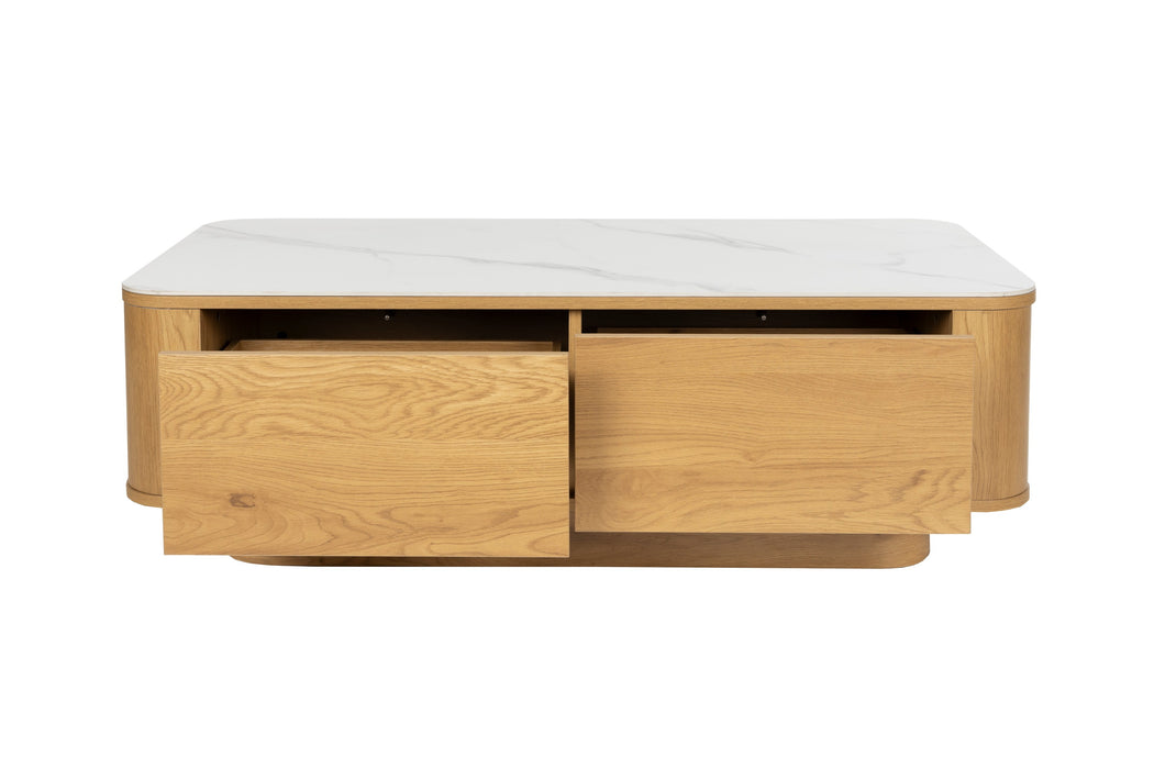 Salontafel Almira Hout Naturel 60x120 cm