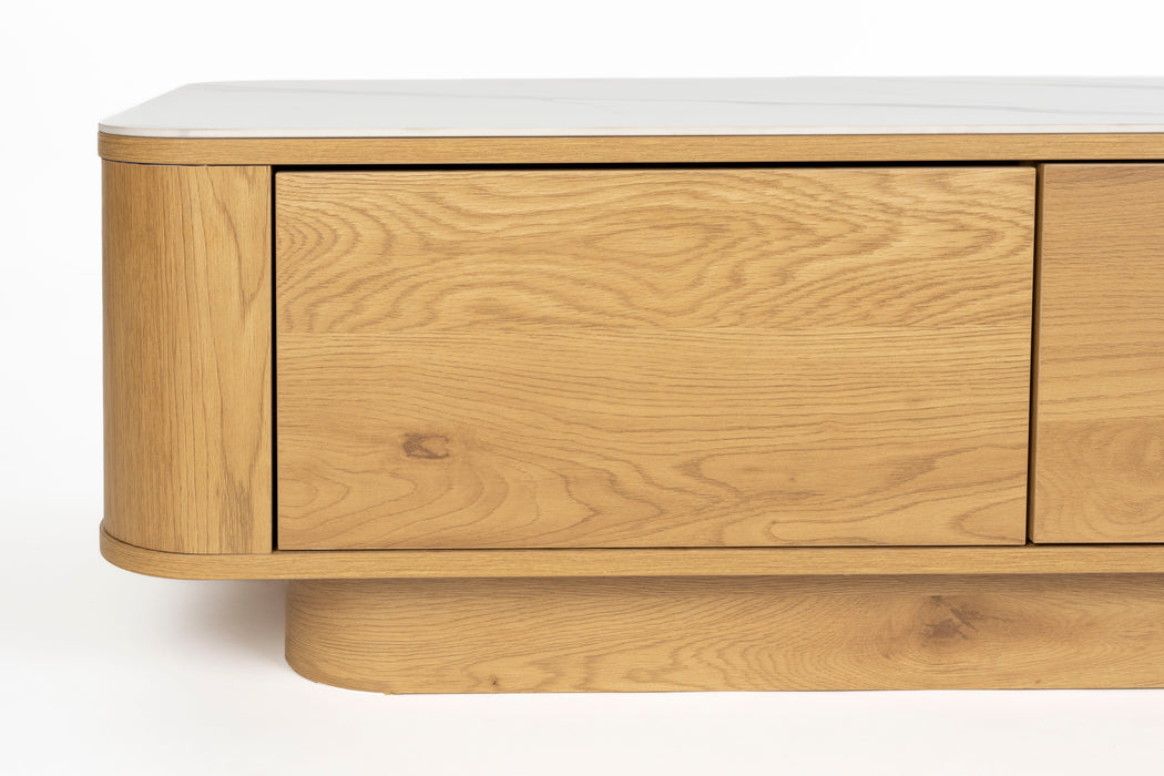 Salontafel Almira Hout Naturel 60x120 cm-Salontafels-White Label Living