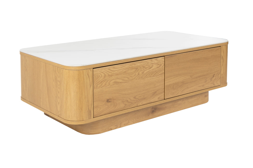 Salontafel Almira Coffee Table Hout Beige 120x60, sfeerbeeld 3