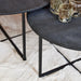 Salontafel Arlington Set van 2 Zwart 70x70x40 cm-Salontafels-Starfurn