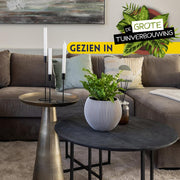 Salontafel Arlington Set van 2 Zwart 70x70x40 cm-Salontafels-Starfurn
