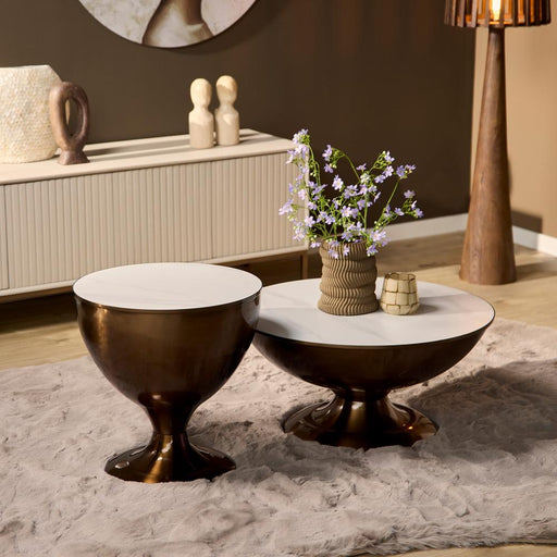 Salontafel Ava Metaal 75 cm 75x75x38 cm-Salontafels-Starfurn