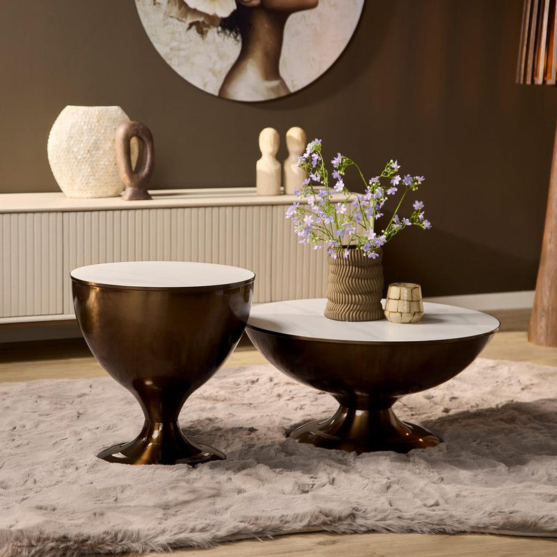 Salontafel Ava Metaal 75 cm 75x75x38 cm-Salontafels-Starfurn