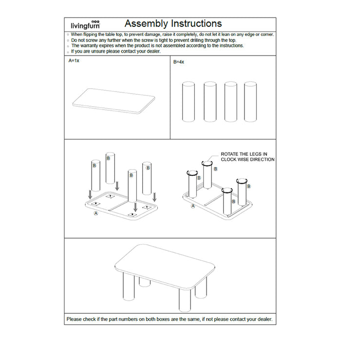 Salontafel Badou Mangohout Naturel hout 120x70 cm-Salontafels-Livingfurn