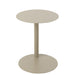Salontafel Beige Metaal Rond 40 cm 40x40x50 cm-Bijzettafels-J-Line