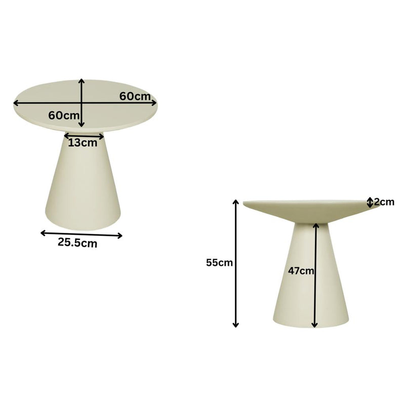 Salontafel Bellis Zand Mangohout 60 cm 60x60x55 cm-Salontafels-Starfurn