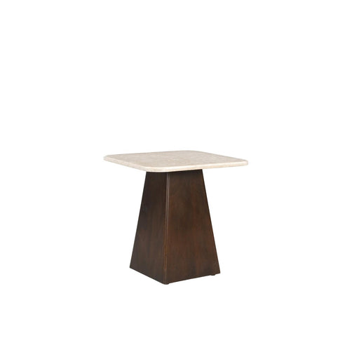 Salontafel Brix Bottecino Mangohout Crème wit 45 cm 45x45x50 cm-Salontafels-Livingfurn