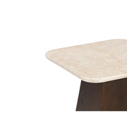 Salontafel Brix Bottecino Mangohout Crème wit 45 cm 45x45x50 cm-Salontafels-Livingfurn