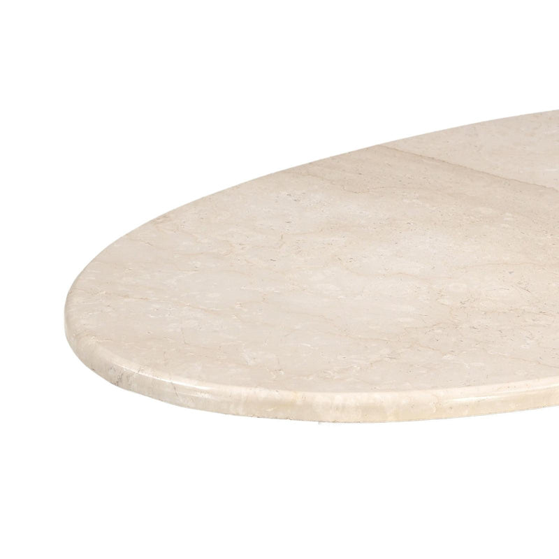 Salontafel Brix Bottecino Mangohout Crème wit 65x120 cm-Salontafels-Livingfurn
