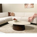 Salontafel Brix Bottecino Mangohout Crème wit 65x120 cm-Salontafels-Livingfurn