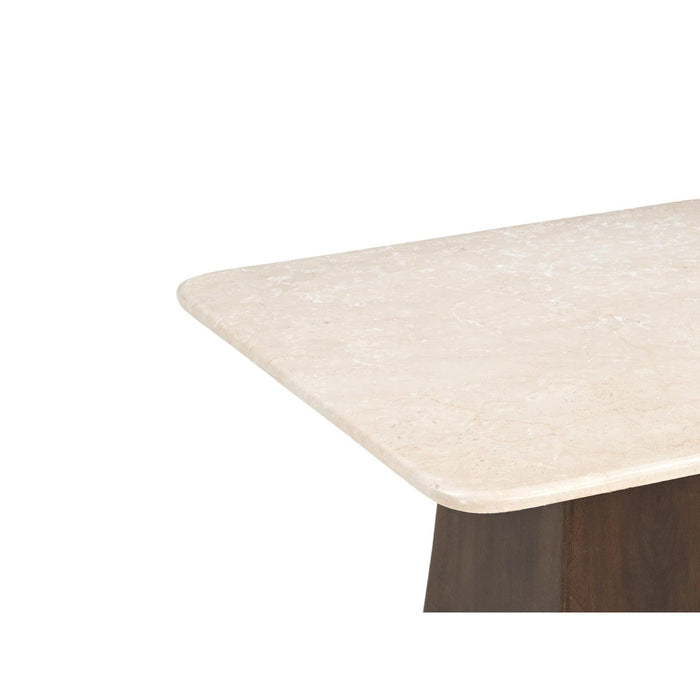 Salontafel Brix Bottecino Mangohout Crème wit 75 cm 75x75x32 cm-Salontafels-Livingfurn