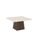 Salontafel Brix Bottecino Mangohout Crème wit 75 cm 75x75x32 cm-Salontafels-Livingfurn