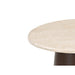 Salontafel Brix Bottecino rond Mangohout Crème wit 45 cm-Salontafels-Livingfurn