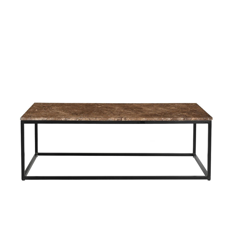Salontafel Brix Dion Emperador Marmer Bruin 60x120 cm-Salontafels-Livingfurn
