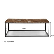 Salontafel Brix Dion Emperador Marmer Bruin 60x120 cm-Salontafels-Livingfurn