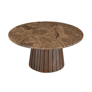 Salontafel Brix Emperador Mangohout Bruin 80 cm 80x80x38 cm-Salontafels-Livingfurn