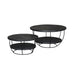 Salontafel Brix Evan Norris Mangohout Zwart 65 cm-Salontafels-Livingfurn