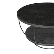 Salontafel Brix Evan Norris Mangohout Zwart 85 cm 85x85x44 cm-Salontafels-Livingfurn