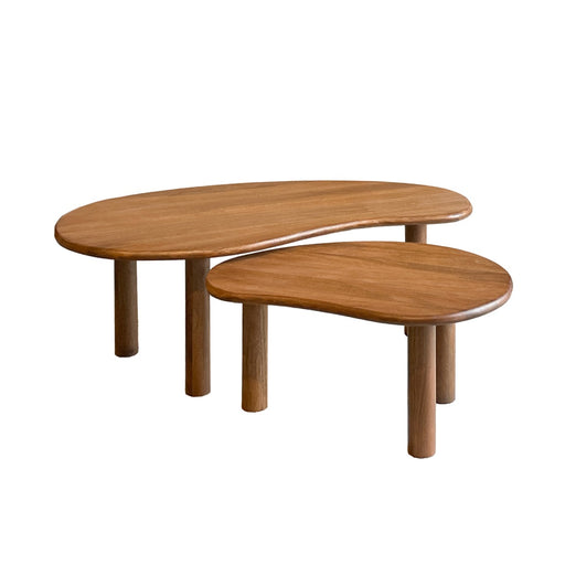 Salontafel Brix Nubi Mangohout Naturel hout 60x110 cm-Salontafels-Livingfurn