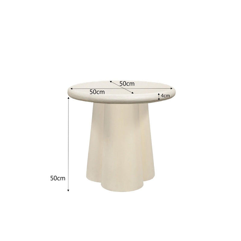 Salontafel Brix Salontafel Beton Beige 50 cm 50x50x50 cm-Salontafels-Livingfurn