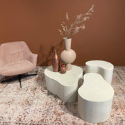 Salontafel Brix Salontafel Beton Beige 70x49 cm-Salontafels-Livingfurn