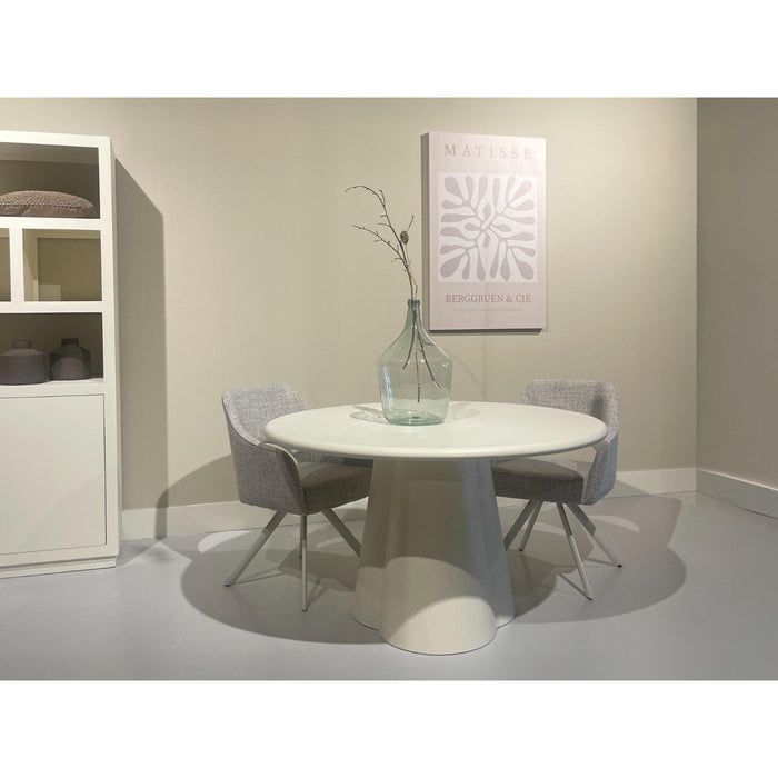 Salontafel Brix Salontafel Beton Crème wit 130 cm 130x130x76 cm-Salontafels-Livingfurn