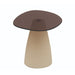 Salontafel Brix Salontafel Glas Beige 43 cm 43x50x40 cm-Salontafels-Livingfurn