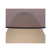 Salontafel Brix Salontafel Glas Crème wit 65x110 cm-Salontafels-Livingfurn