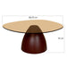 Salontafel Brix Salontafel Glas Rood 76 cm 76x86x35 cm-Salontafels-Livingfurn
