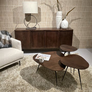 Salontafel Brix Salontafel Mangohout Bruin 70 cm 70x70x39 cm-Salontafels-Livingfurn