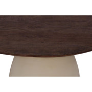 Salontafel Brix Salontafel Mangohout Crème wit 43 cm 43x50x42 cm-Salontafels-Livingfurn