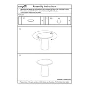 Salontafel Brix Salontafel Mangohout Crème wit 43 cm 43x50x42 cm-Salontafels-Livingfurn