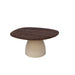 Salontafel Brix Salontafel Mangohout Crème wit 76 cm 76x86x37 cm-Salontafels-Livingfurn
