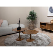 Salontafel Brix Salontafel Mangohout Naturel hout 50 cm-Salontafels-Livingfurn