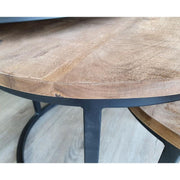 Salontafel Brix Salontafel Mangohout Naturel hout 73 cm-Salontafels-Livingfurn